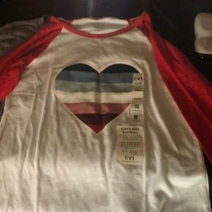 Very cute baseball style tee